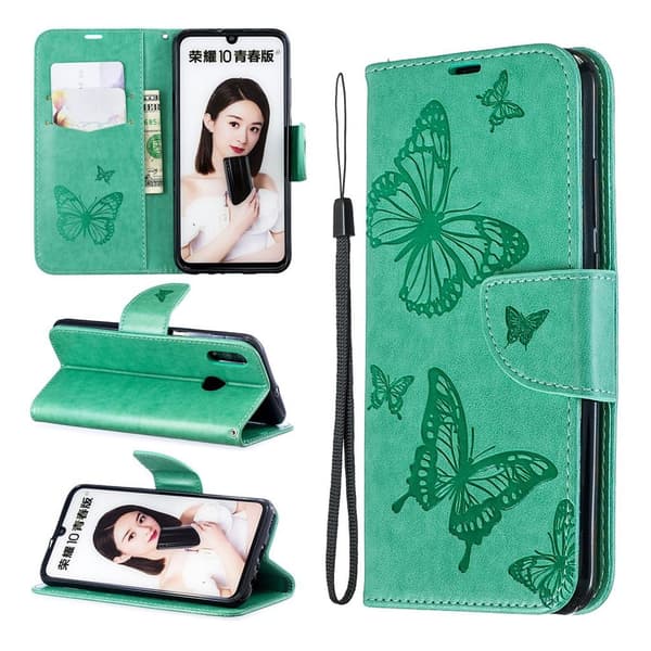 Butterfly Huawei P Smart 2019 veske - Grønn Green
