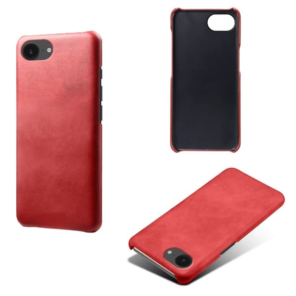 16e Case Calf Texture Veganläder Hårt PC-skyddande mobilskal - Röd Röd