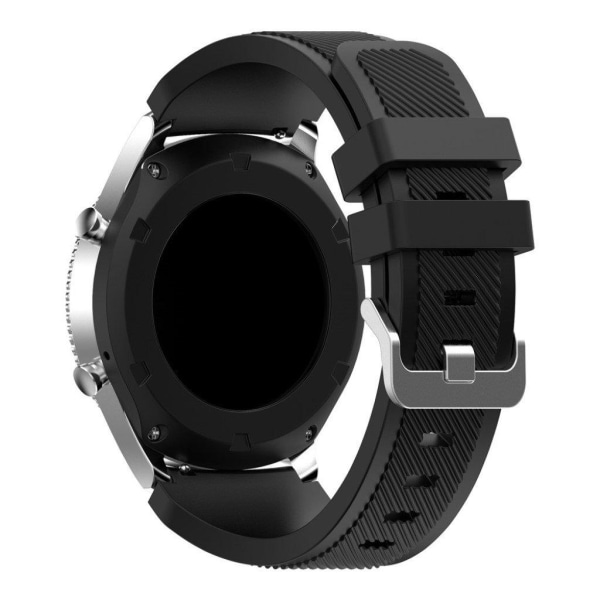 Samsung Gear S3 fleksibelt silikonerem - Sort Black