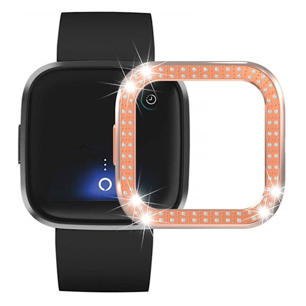 Fitbit Versa 2 rombe ramme - Rose Gold Pink