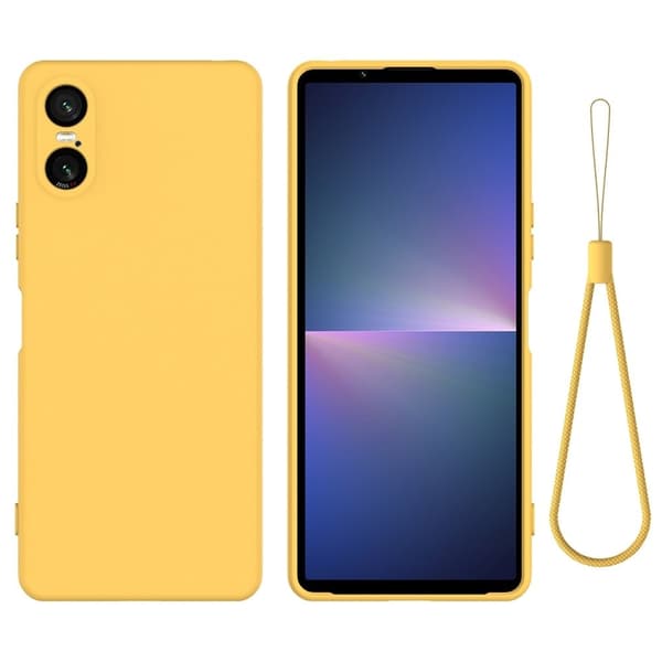 Matte Liquid Sony Xperia 10 VI silikone cover - Gul Yellow