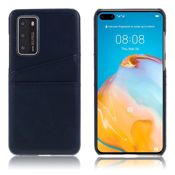 Dual Card deksel - Huawei P40 - Blå Blue