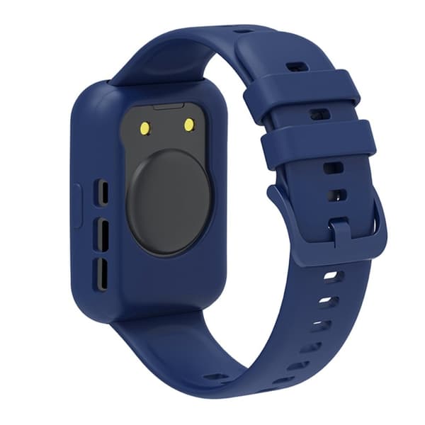 Huawei Watch Fit 2 silikoneurrem med cover - Marine Blå Blue