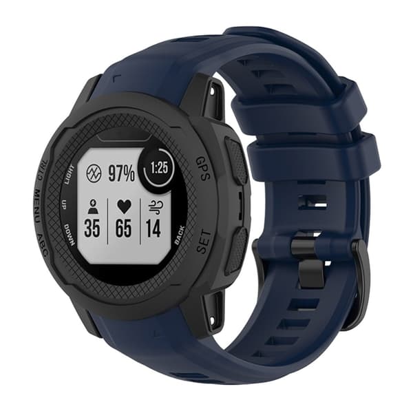 Garmin Instinct 2S silikonikellon hihna - Laivastonsininen Blue