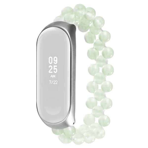 Xiaomi Mi Smart Band 4 / 3 lysende agatklokkerem - Hvit White