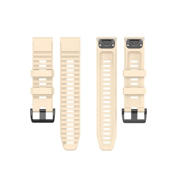 Garmin Fenix 6X Pro silikonarmbånd - Beige Beige