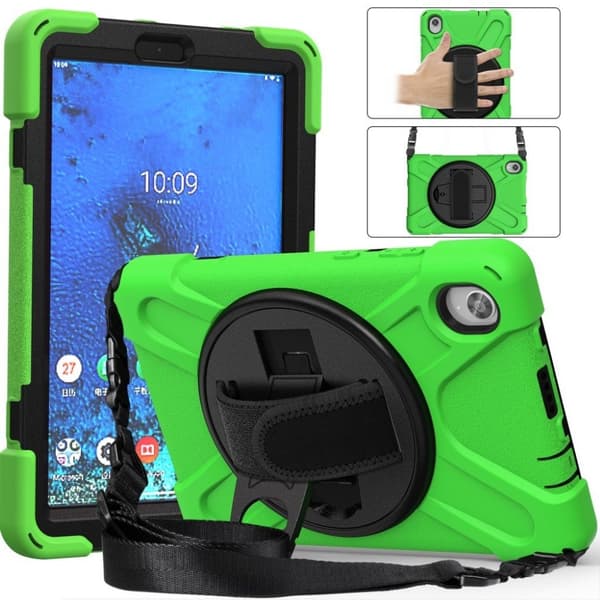 Lenovo Tab M8 360 Drejelig Silikone Etui - Grøn Green