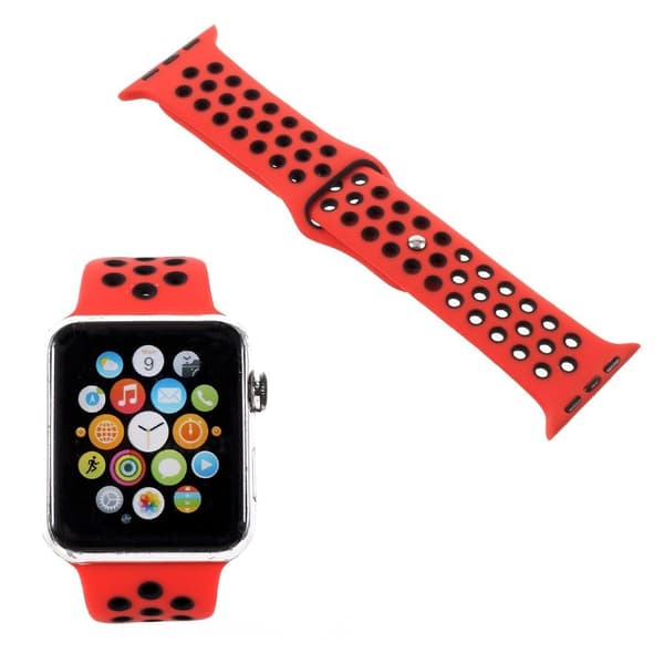 Apple Watch 42mm Unikt håligt klockband - Röd Röd