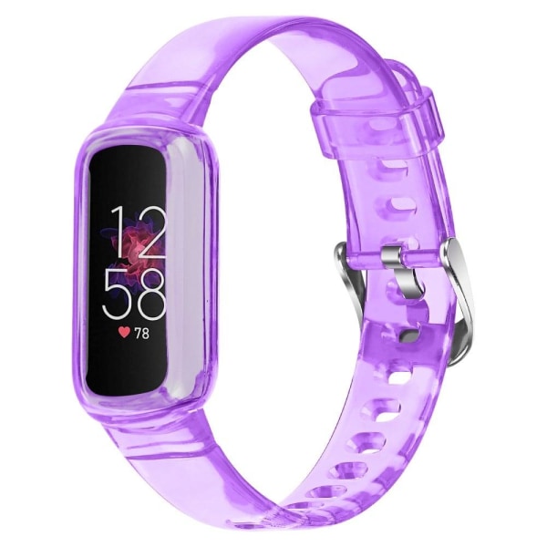 Fitbit Luxe milanese klockarmband i rostfritt stål - Transparent Lila Lila