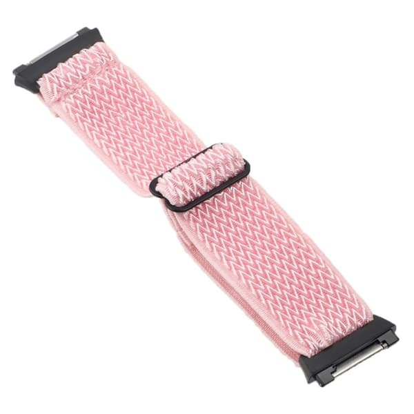 Fitbit Ionic wave pattern nylon watch strap - Pink Rosa