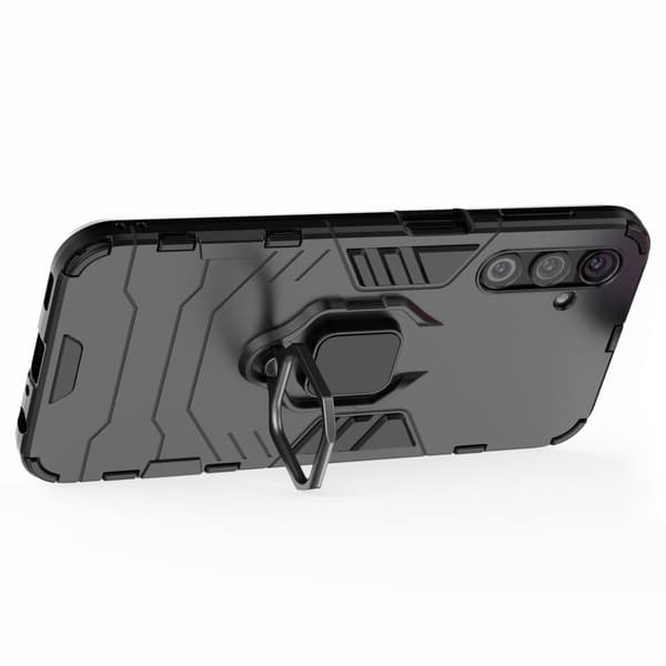 Rengassuojakotelo - Samsung Galaxy A24 4G - Musta Black