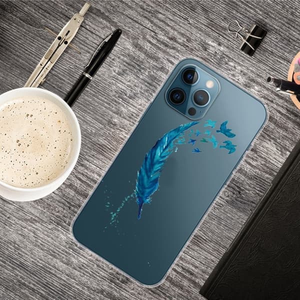 Deco iPhone 13 Pro Max Suojakotelo - Sininen Feather Blue
