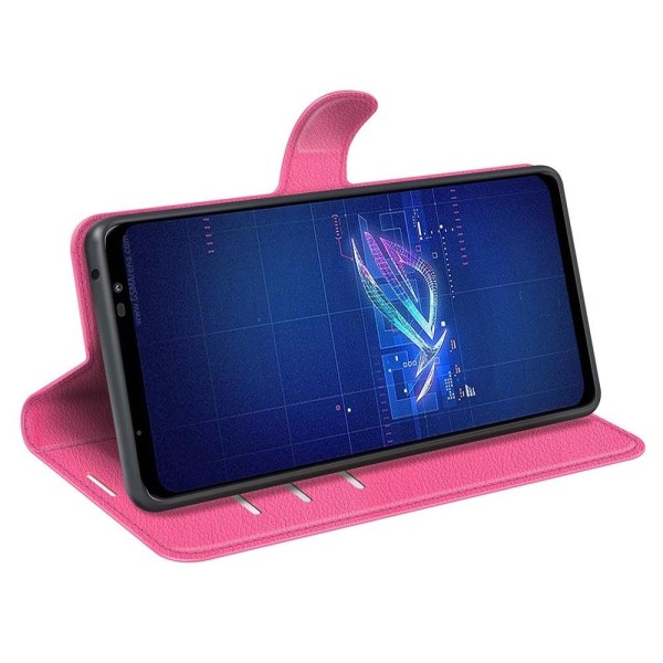 Klassisk ASUS Rog Phone 6 Flip Etui - Rose Pink