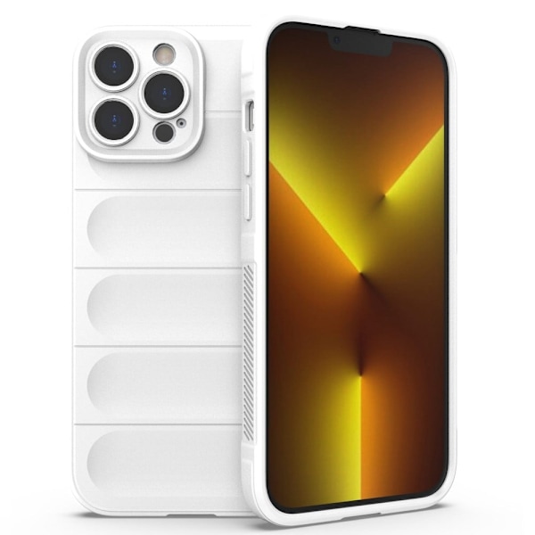 Deksel med mykt grep for iPhone 13 Pro Max - Hvit White