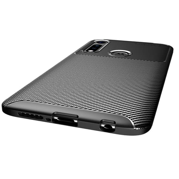 Carbon Shield Motorola Moto G Power deksel - Svart Black