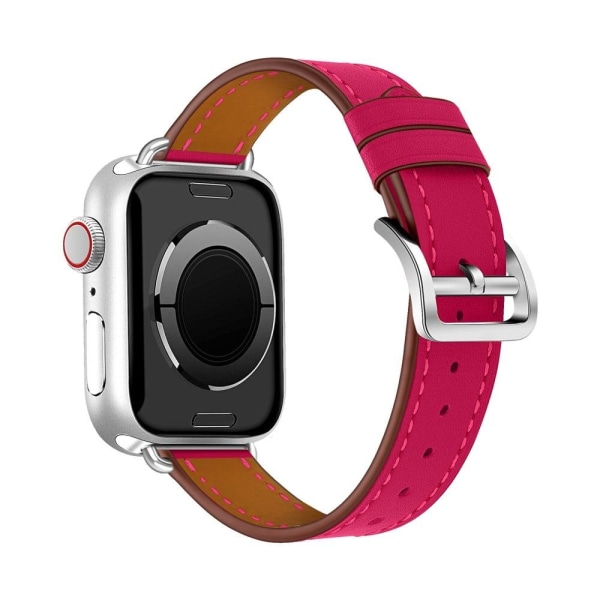 Apple Watch (45mm) breathable genuine leather watch strap - Rose Rosa