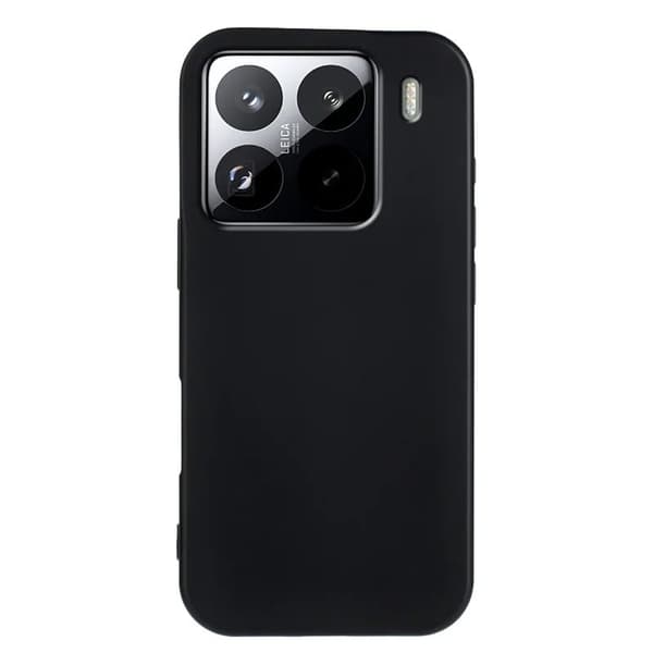 Xiaomi 15 Pro fleksibelt etui blødt mat anti-fingeraftryk telefonbagside - Sort Black