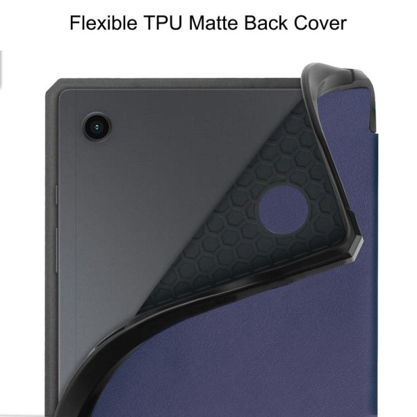 Samsung Galaxy Tab A8 10.5 (2021) tri-fold PU læder flip taske - Blue