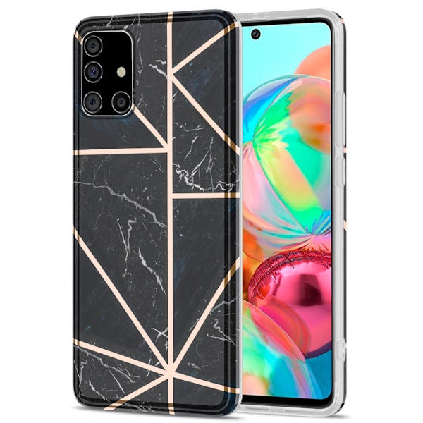 Marble Samsung Galaxy A71 5G Etui - Sort Black