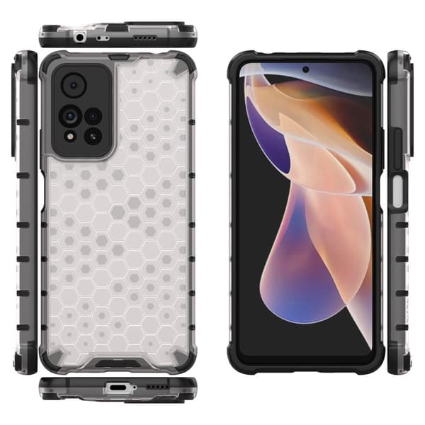 Bofink Honeycomb Xiaomi Redmi Note 11 Pro 5G / 11 Pro Plus 5g Etui - Hvit White