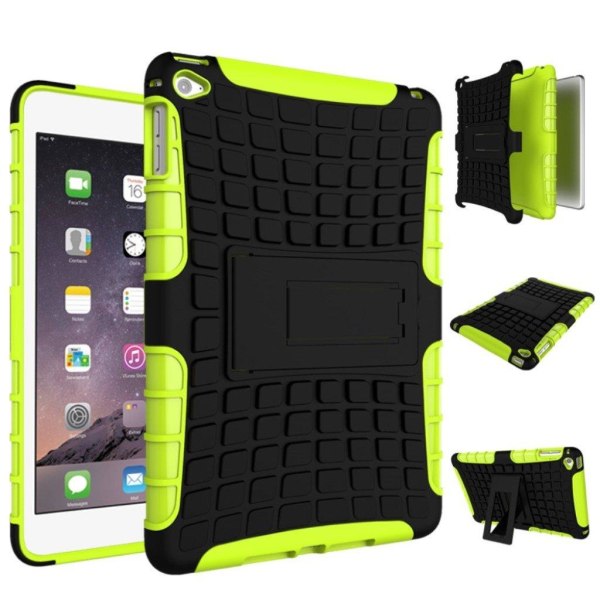 iPad Mini 4 siliconecover med kickstand - Grøn Green