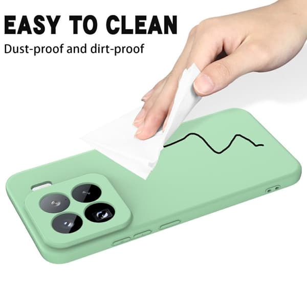Matte Liquid Xiaomi 15 Pro silikone cover - Grøn Green