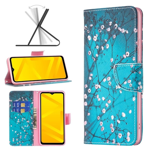 Wonderland ZTE Blade A51 flip kuoret - Talvi Makea Blue