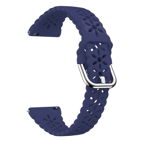 Samsung Galaxy Watch Universal Silikonarmband 20mm Klockarmband - Midnattsblå Blå