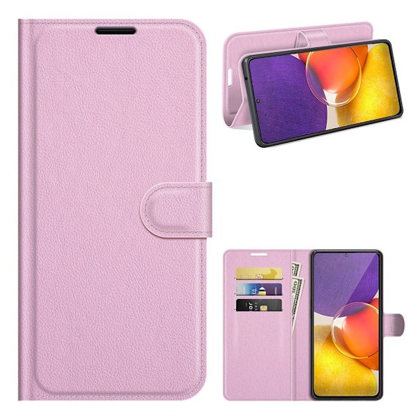 Classic Samsung Galaxy Quantum 2 Flip etui - Lyserød Pink
