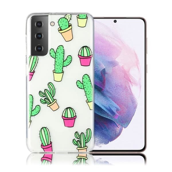Deco Samsung Galaxy S21 Plus Hülle - Kaktus Green