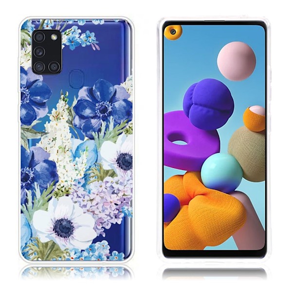 Deco Samsung Galaxy A21s Etui - Blomster Multicolor
