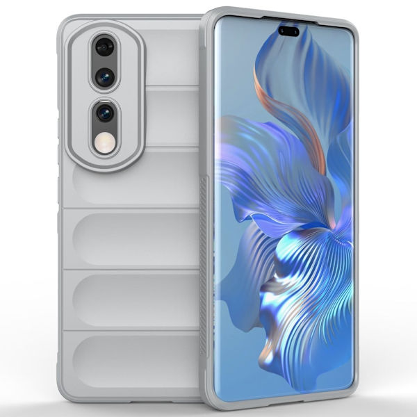 Mjukt greppformat Honor 90 Pro skal - Silver/Grå Silvergrå