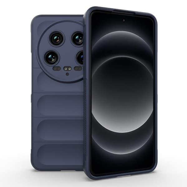 Blødt grebsformet Xiaomi 14 Ultra cover - Mørkeblå Blue