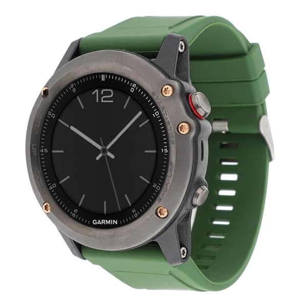 Garmin Fenix 5 / 5 Plus / Forerunner 935 22mm silikone urrem - Militærgrøn Green