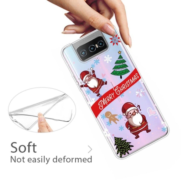 Christmas ASUS Zenfone 7 Pro etui - Happy Santa Multicolor