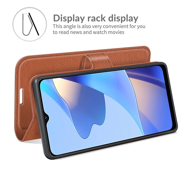 Classic Oppo A54s / Oppo A16s / Oppo A16 fodral - Brun Brun