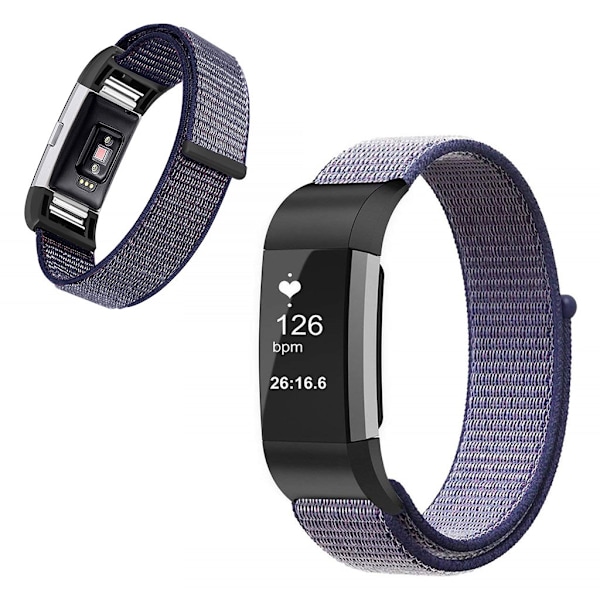 Fitbit Charge 2 nylonkellonauha - Violetti Purple
