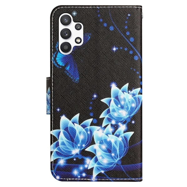 Wonderland Samsung Galaxy M32 5G / A32 5g Flip Etui - Blå Sommerfugl Blue