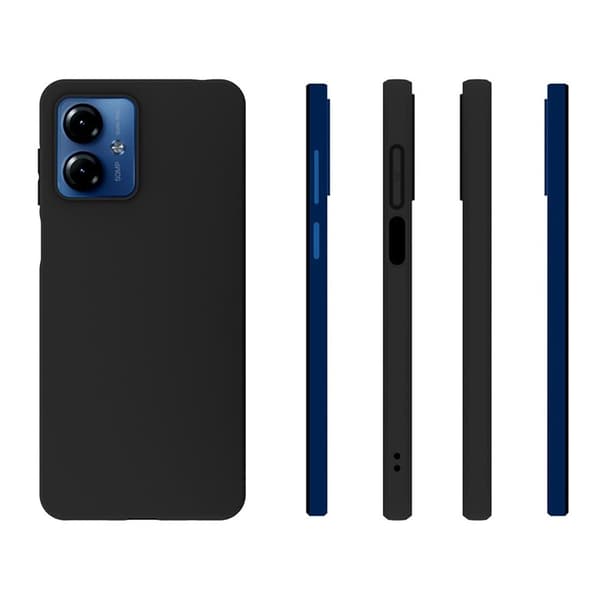 Mykt og matt deksel for Motorola Moto G14 Black