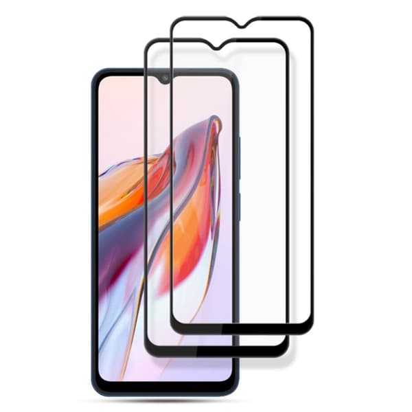 2 stk AMORUS ekstra stærk skærmbeskyttelse af glas til Xiaomi Redmi 12C Transparent