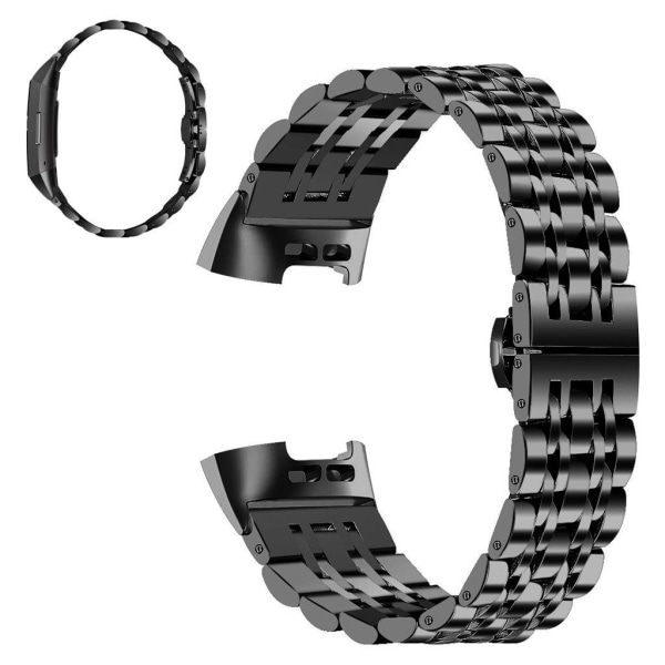 Fitbit Charge 4 / 3 stainless steel watch strap - Black Svart