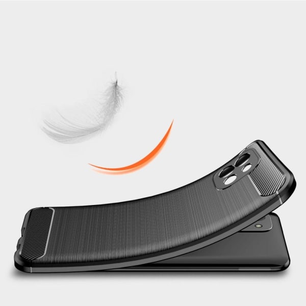 Carbon Flex Samsung Galaxy A03 skal - Svart Svart