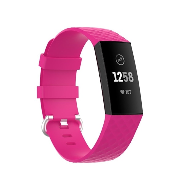 Fitbit Charge 3 / 4 hållbar klockarmband - Rose Rosa