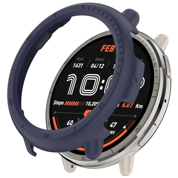 Huami Amazfit Active 2 (A2437) klockfodral ihålig design hårt stötskyddande skyddsfodral - Midnattsblå Blå