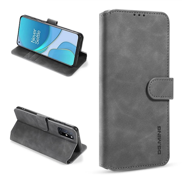 DG.MING OnePlus 8T Retro etui - grå Silver grey