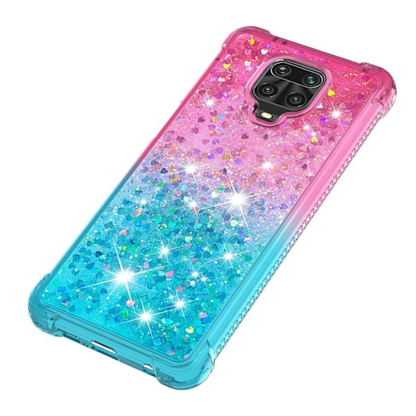 Princess Xiaomi Redmi Note 9S / Xiaomi Redmi Note 9 Pro kotelot - Ruusu / Syaani Green