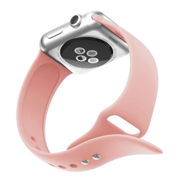 Apple Watch Series 4 44mm silikoneurrem - rosaguld Pink
