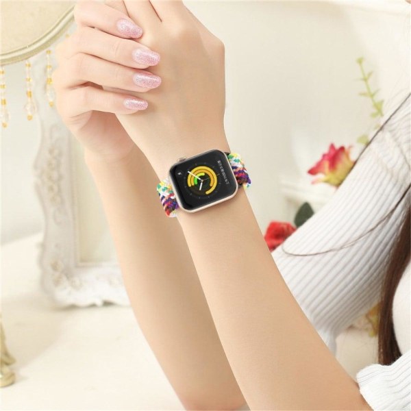 Apple Watch (41mm) nylon watch strap - Black / Red Röd