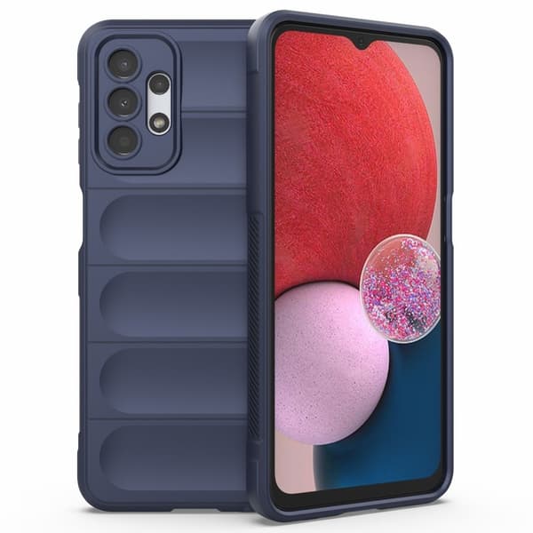 Mjukt greppformat Samsung Galaxy A13 4G skal - Blå Blå