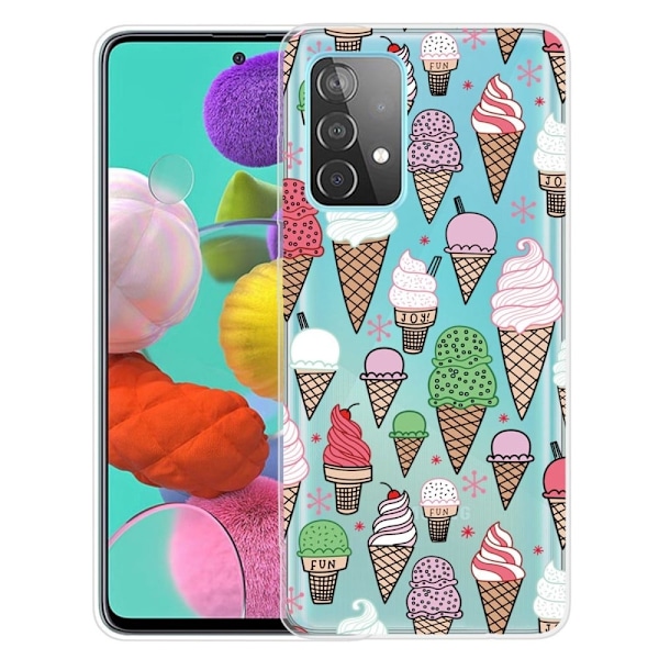 Deco Samsung Galaxy A23 kotelot - Hauskaa Jäätelöä Multicolor
